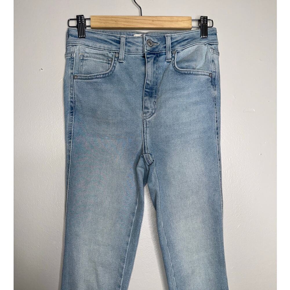 Free People x We The Free Raw High Rise Skinny Jeans No Rips Blue Size 28 - Picture 2 of 6